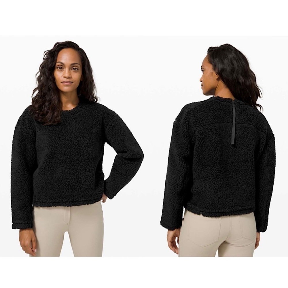Lululemon Wool Whenever Crew In Black (Size:4)